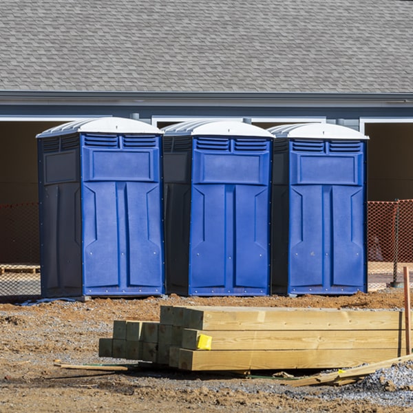 is there a specific order in which to place multiple porta potties in Bunker Hill West Virginia